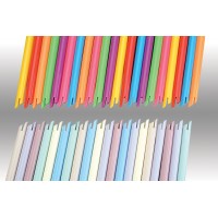 Plasdent PASTEL™ ORAL EVACUATOR Vented Tip, Assorted 6 Pastel Colors, Bendable (100pcs/bag)